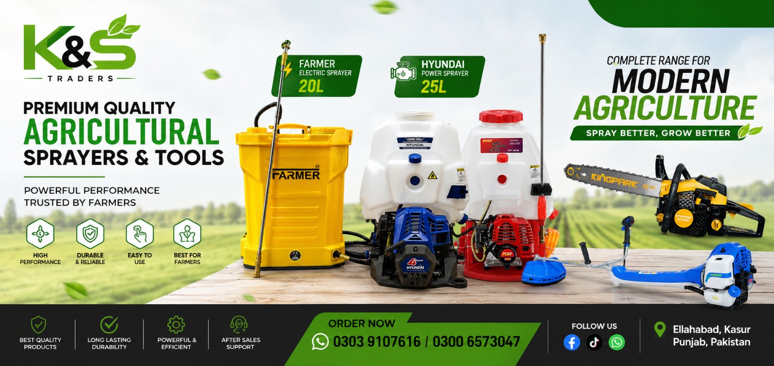 K&S Traders premium quality agricultural sprayers and tools